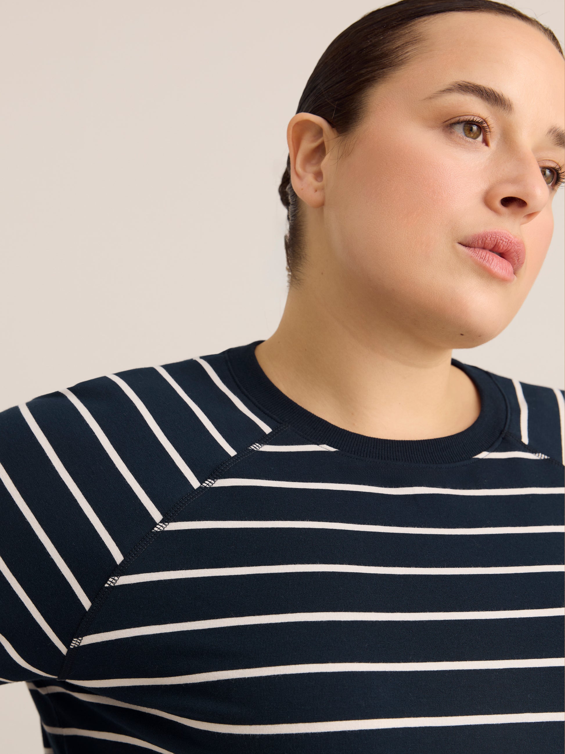 Blue Striped Crew-Neck Sweatshirt - Active Zone