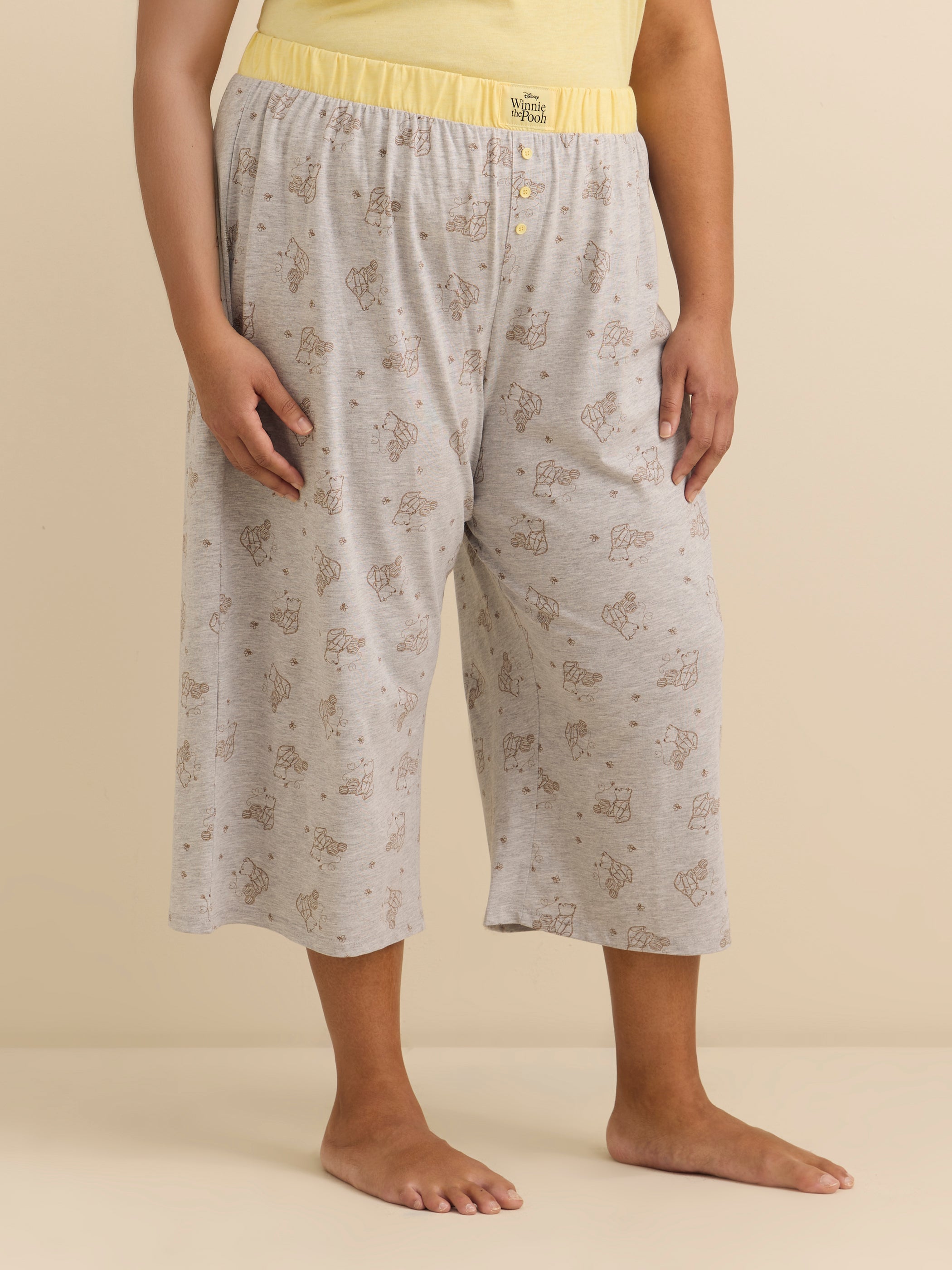 Heather Grey Winnie the Pooh Pyjama Capri - ti Voglio