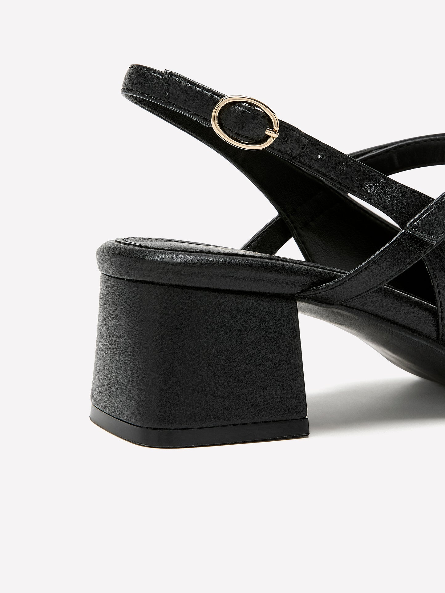 Extra Wide Width, Pointed-Toe Slingback with Block Heel