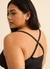 Black Swimdress with Side Waist Tie