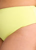 Green/Floral High-Rise Reversible Swim Brief