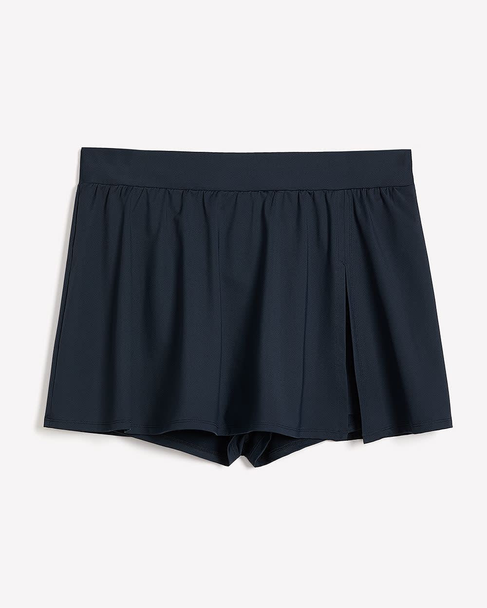 Mid-Rise Swim Skirt With Built-In Shorts