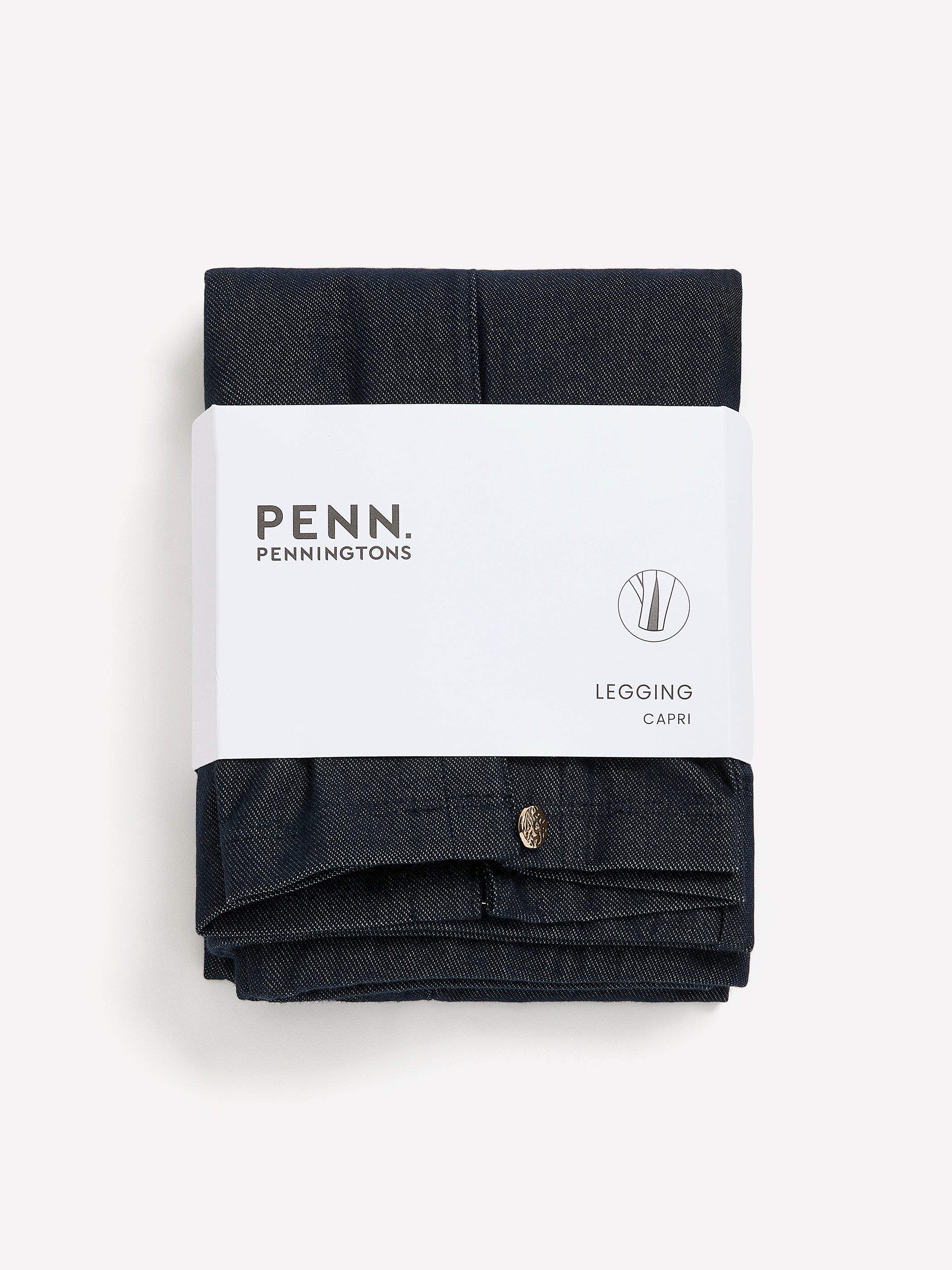 Capri Jean Legging with Gold Button Hem