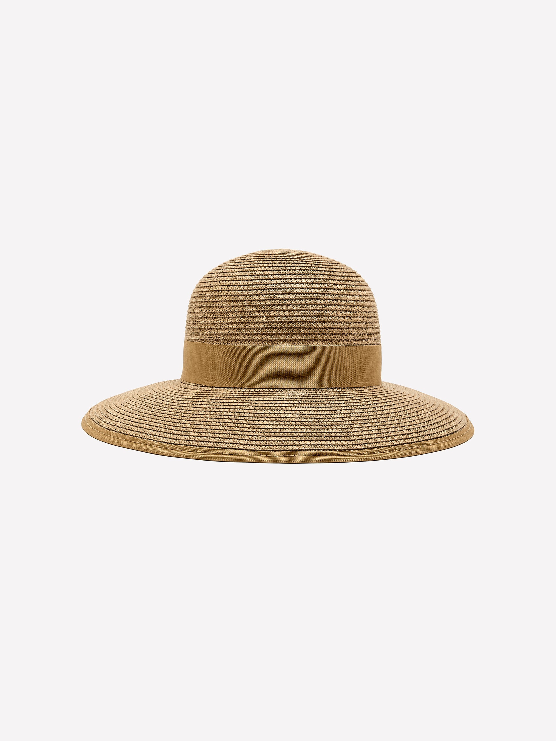 Straw Hat with Bow at Back