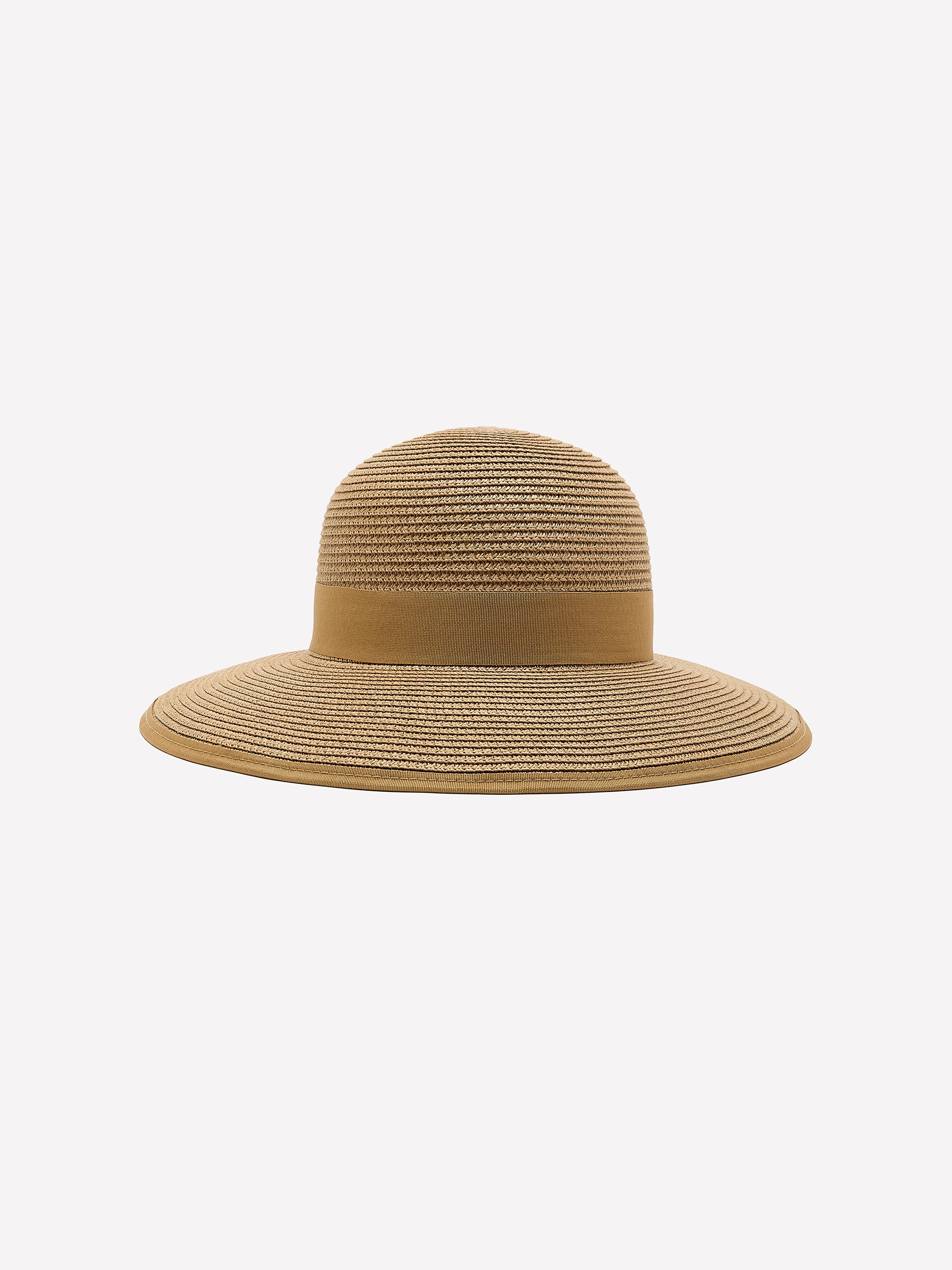 Straw Hat with Bow at Back