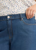 Curvy-Fit High-Rise Denim Shorts