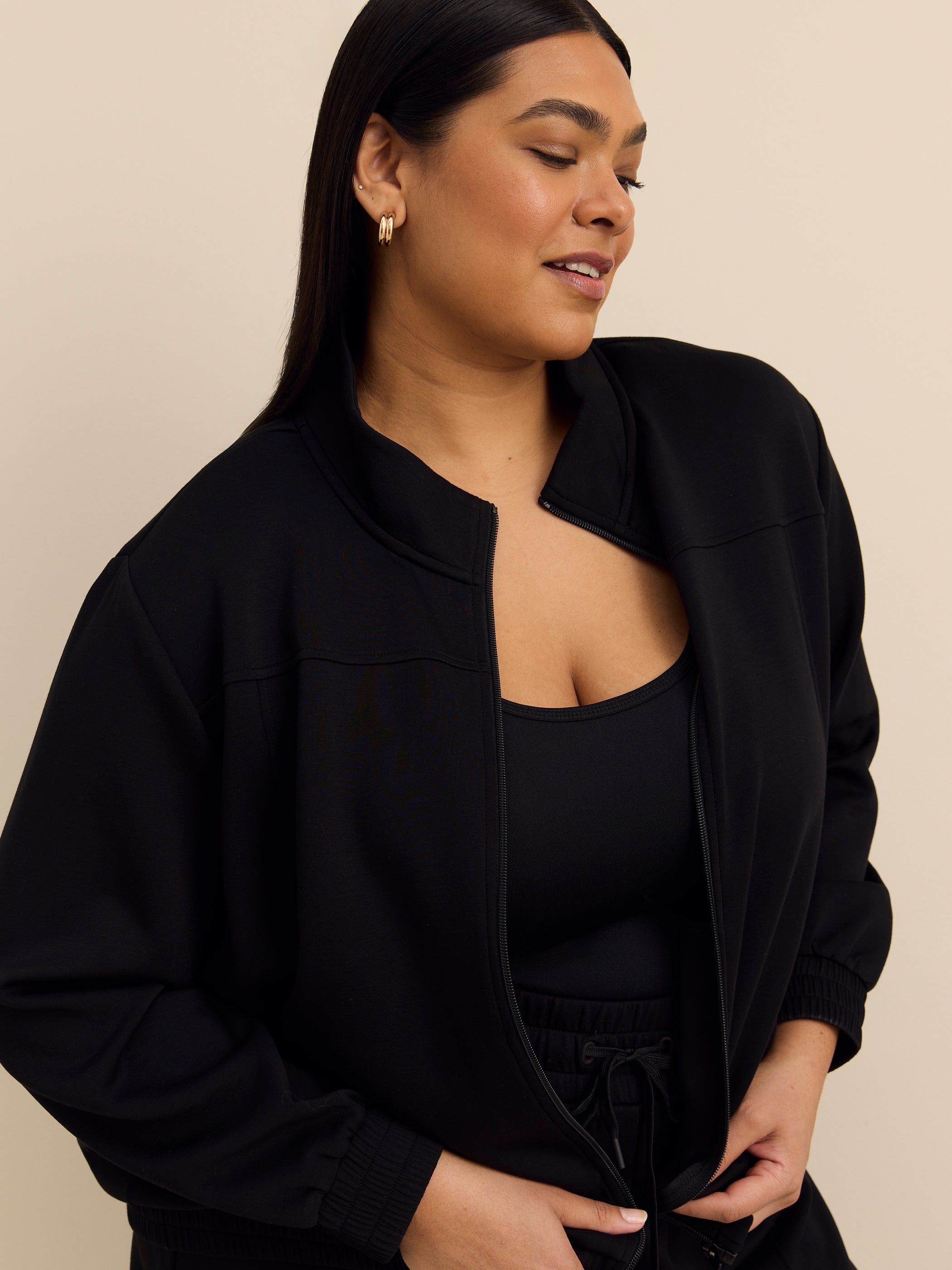 Responsible, Mock Neck Zipped Jacket - Active Zone