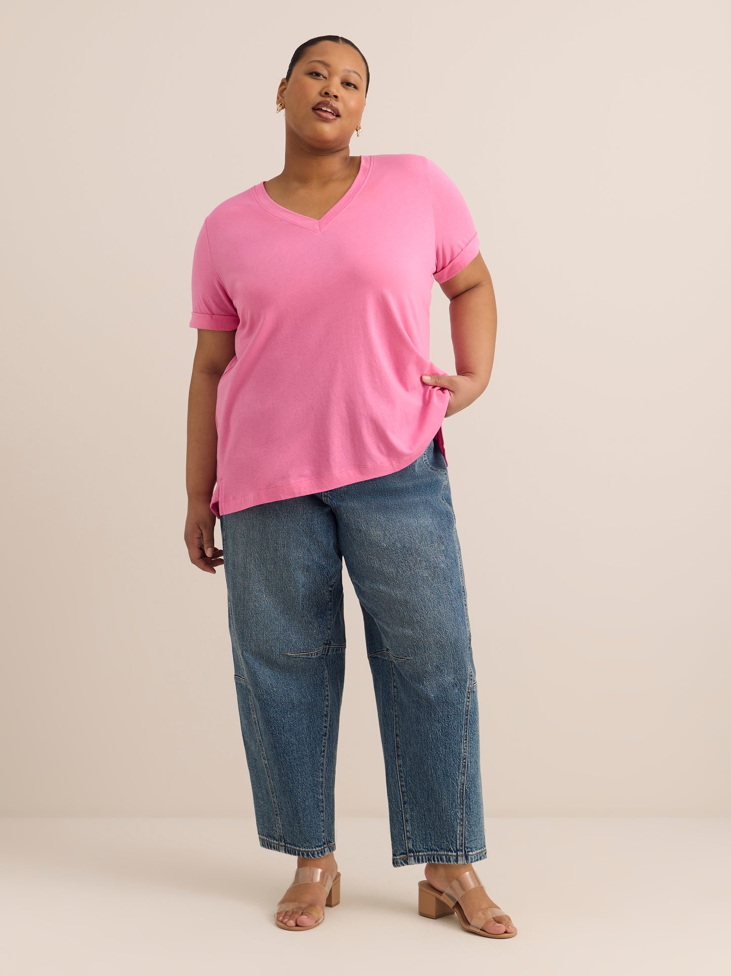 Responsible, Boyfriend-Fit Tee with Slits
