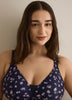 Wireless Breathable T-Shirt Bra, Rose Print - ti Voglio