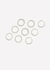 Assorted Silver Rings, Set of 9