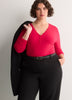 Responsible, Slight Swing Henley Rib Knit Top