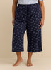 Printed Cotton Capri Jogger - ti Voglio