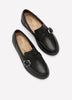 Wide Width, Zylah Vine Black Leather Wedge Loafer - Clarks