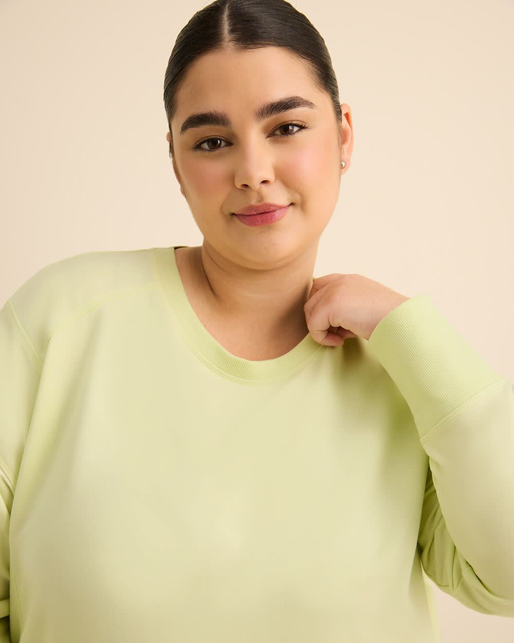 Pull à col rond en tricot français - Active Zone