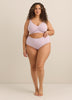 Lavender Light-Control Pointelle Brief with Lace Trim - ti Voglio