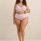 Lavender Light-Control Pointelle Brief with Lace Trim - ti Voglio