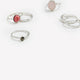 Assorted Western Rings with Stones, Set of 6