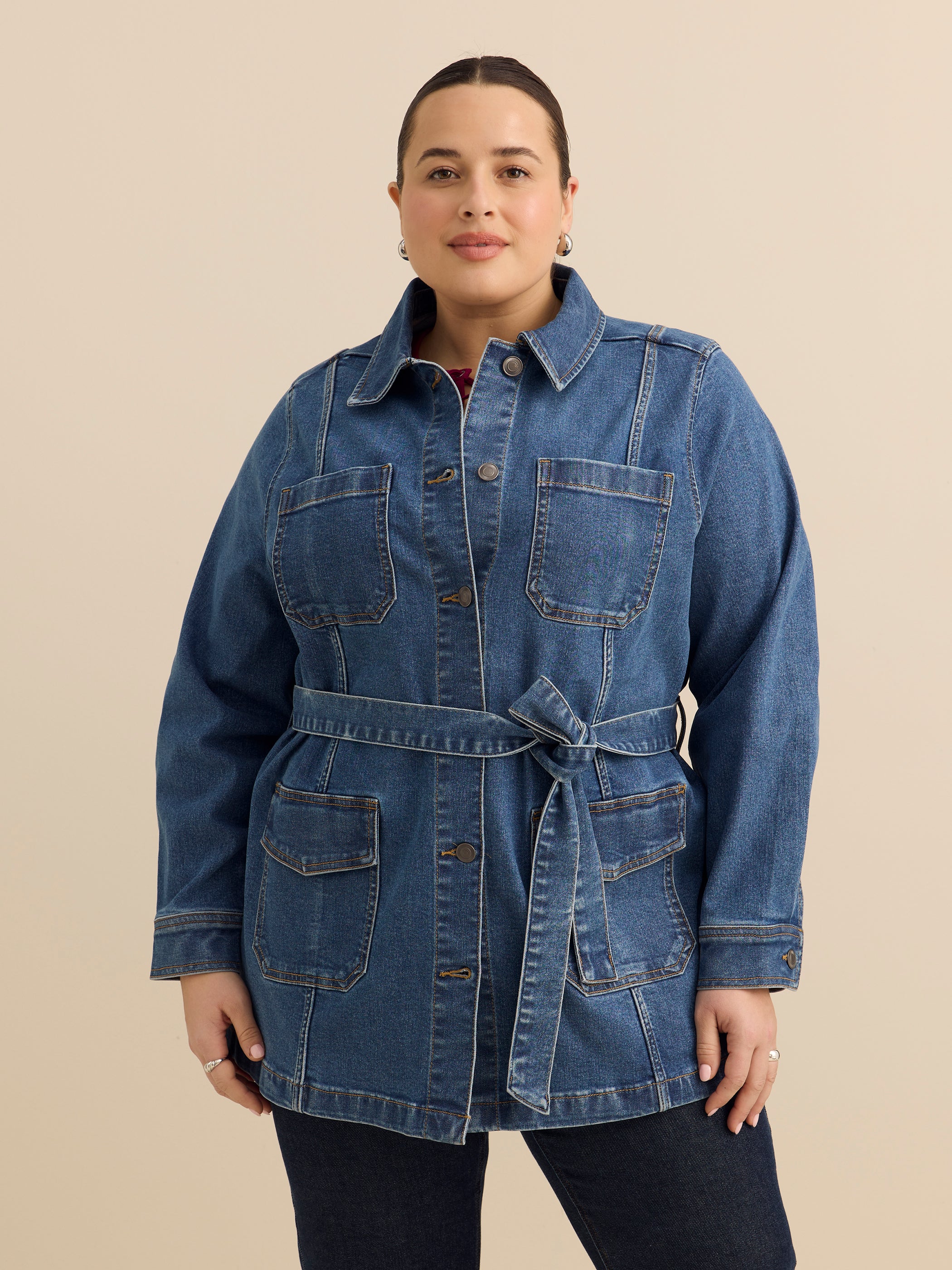 Veste safari en denim taille plus- d/C Jeans