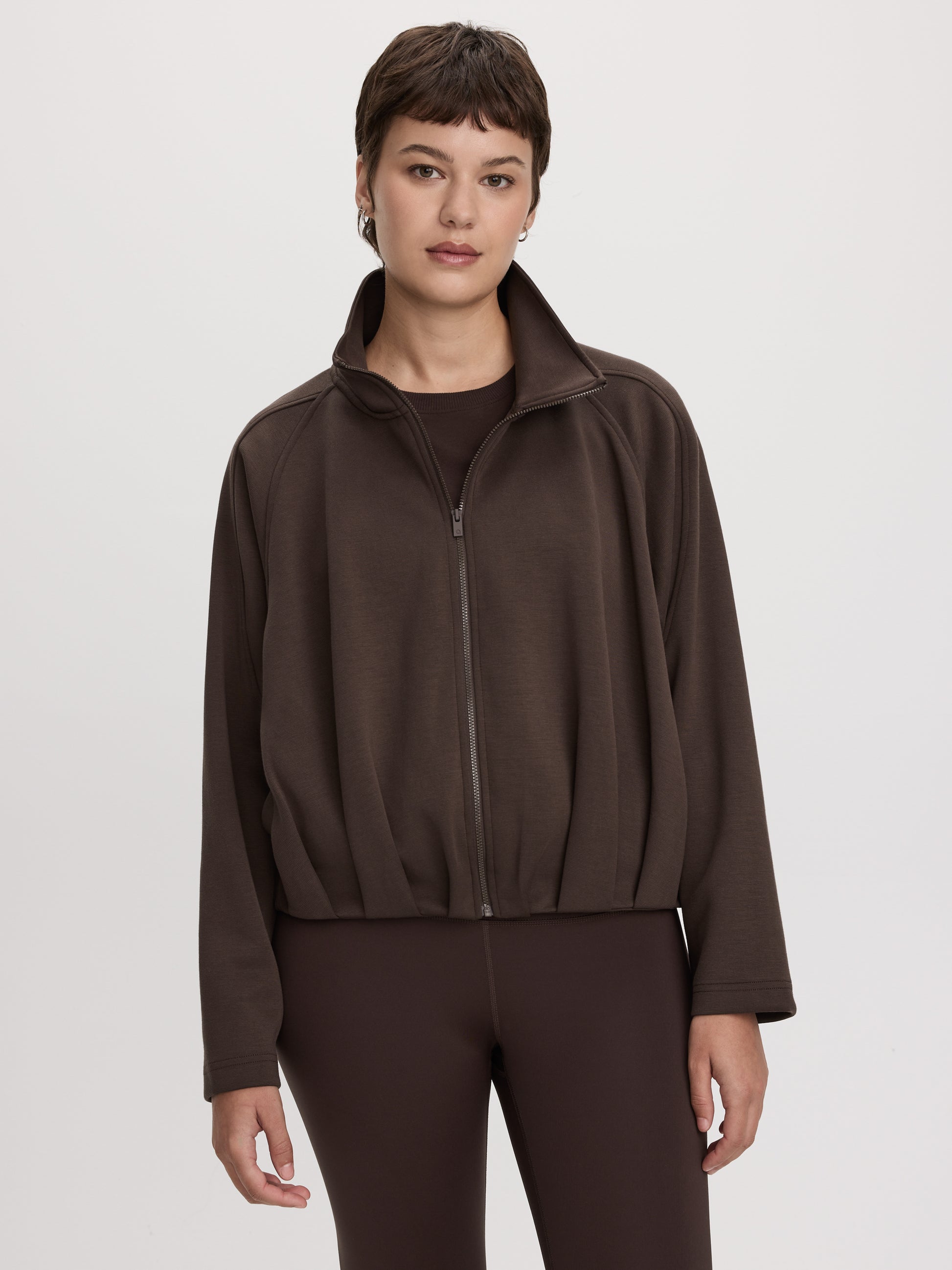 Short Bubble Hem Jacket - HYLUX Hyba