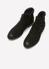Wide Width, Adalynn Faye Black Nubuck Low-Heel Bootie - Clarks