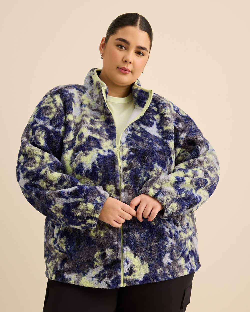 Manteau en sherpa marbré - Active Zone