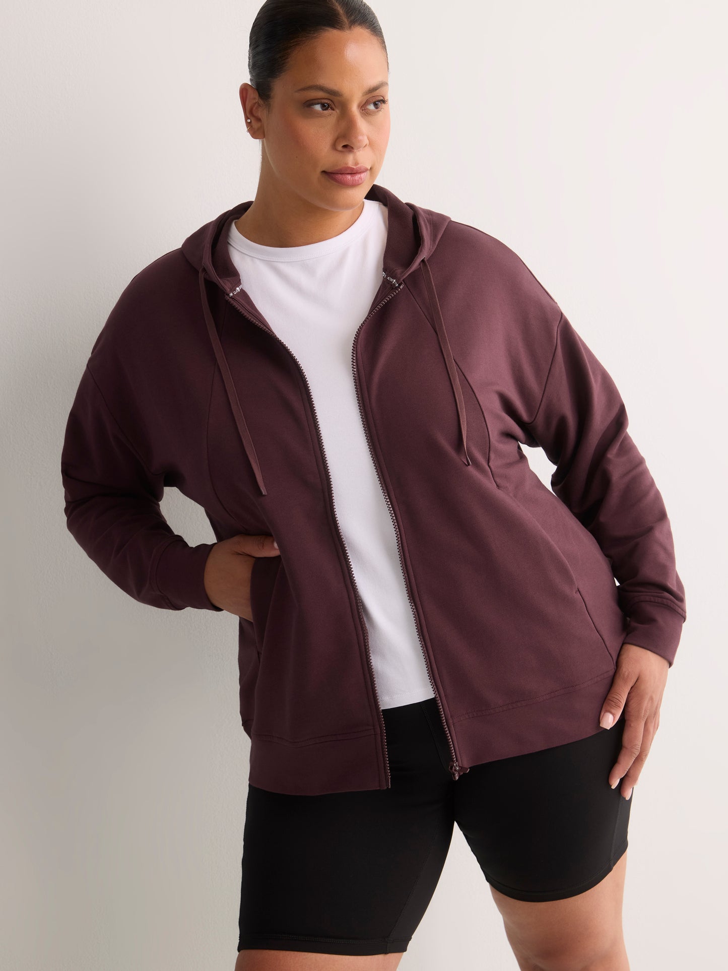 French Terry Hooded Jacket - Active Zone
