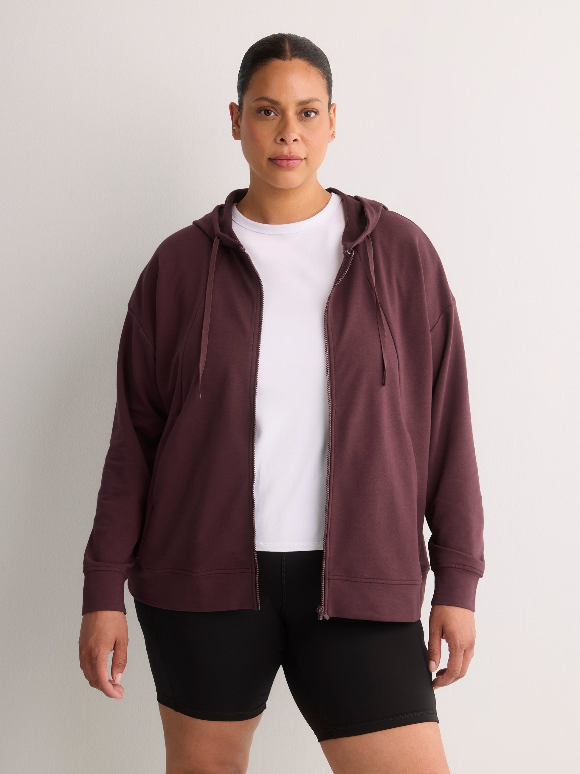 French Terry Hooded Jacket - Active Zone