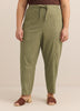 Linen Blend Tapered-Leg Pant