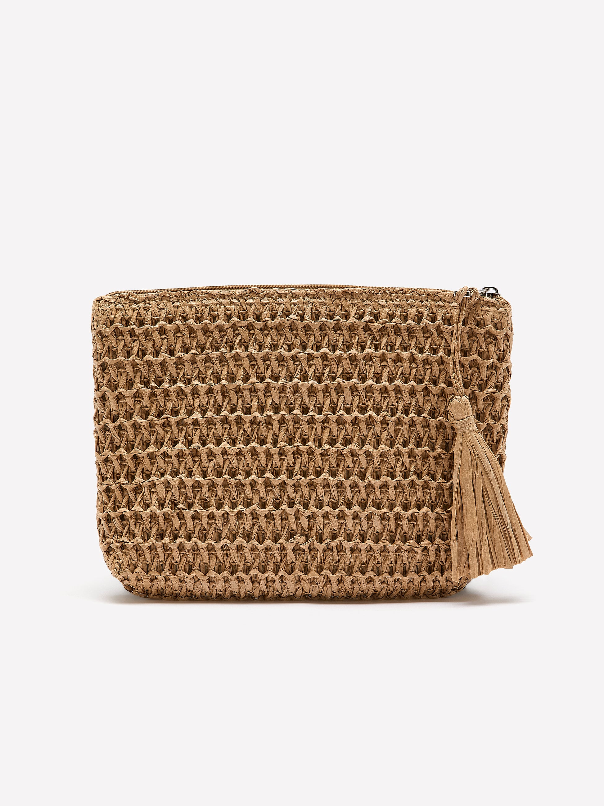 Paper Straw Clutch Bag