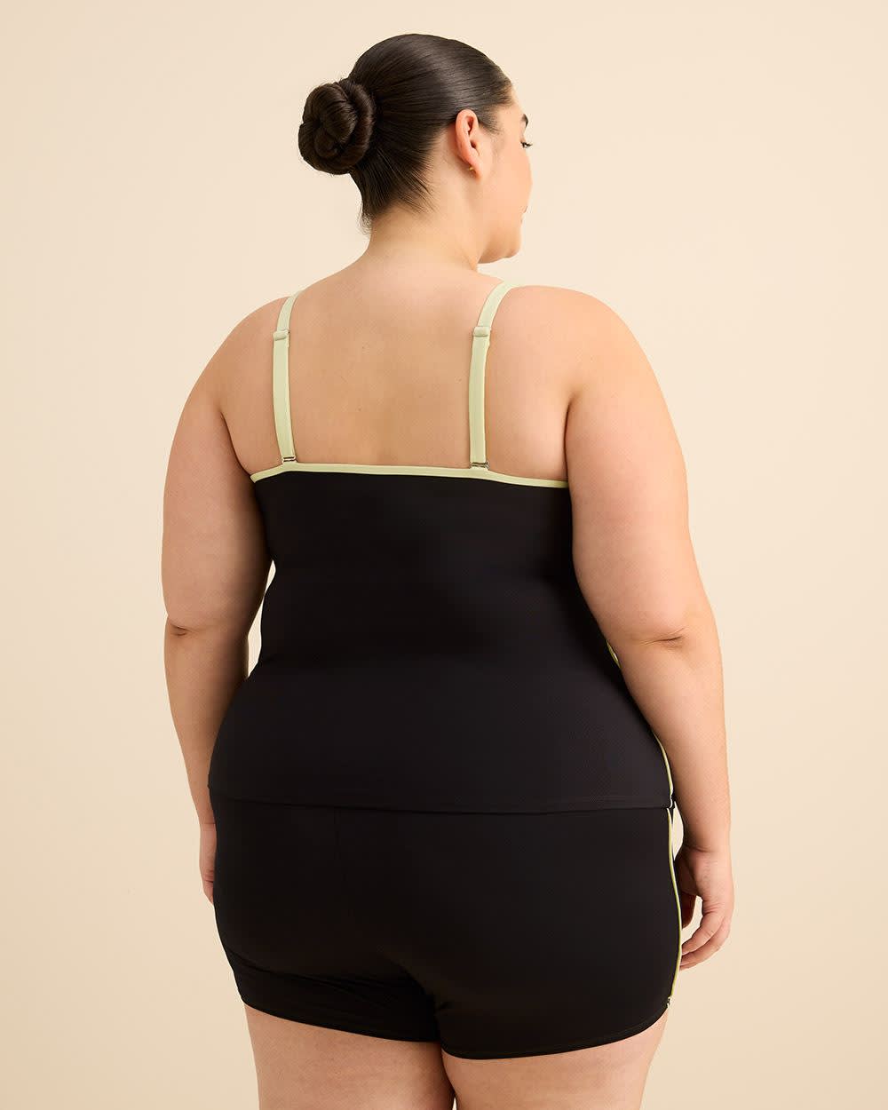 Tankini noir à encolure dégagée - Active Zone