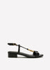 Extra Wide Width, Low Block-Heel Beaded Sandal