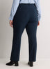 Petite, Navy Curvy Straight-Leg Savvy Pant