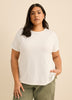 Crewneck T-Shirt with Side Slits - Active Zone