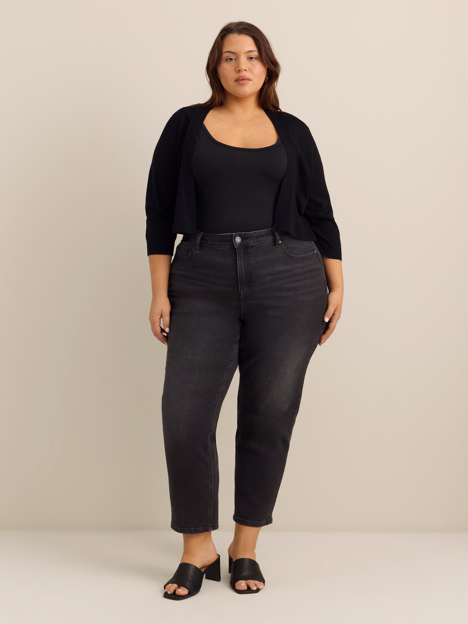 Fine Gauge Knit Sweater Overpiece - Addition Elle