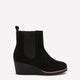 Extra Wide Width, Chelsea Microsuede Wedge Bootie