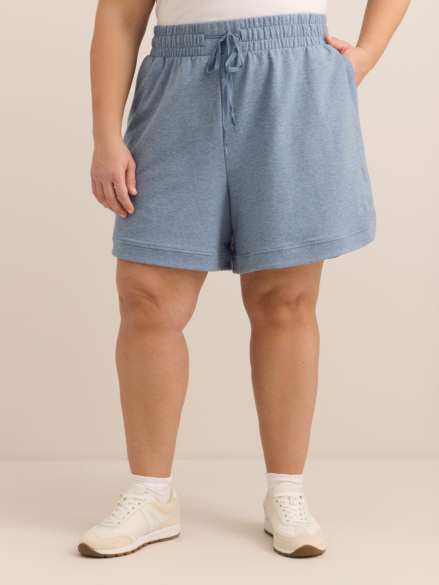 French Terry Tulip-Hem Bermuda Short - Active Zone