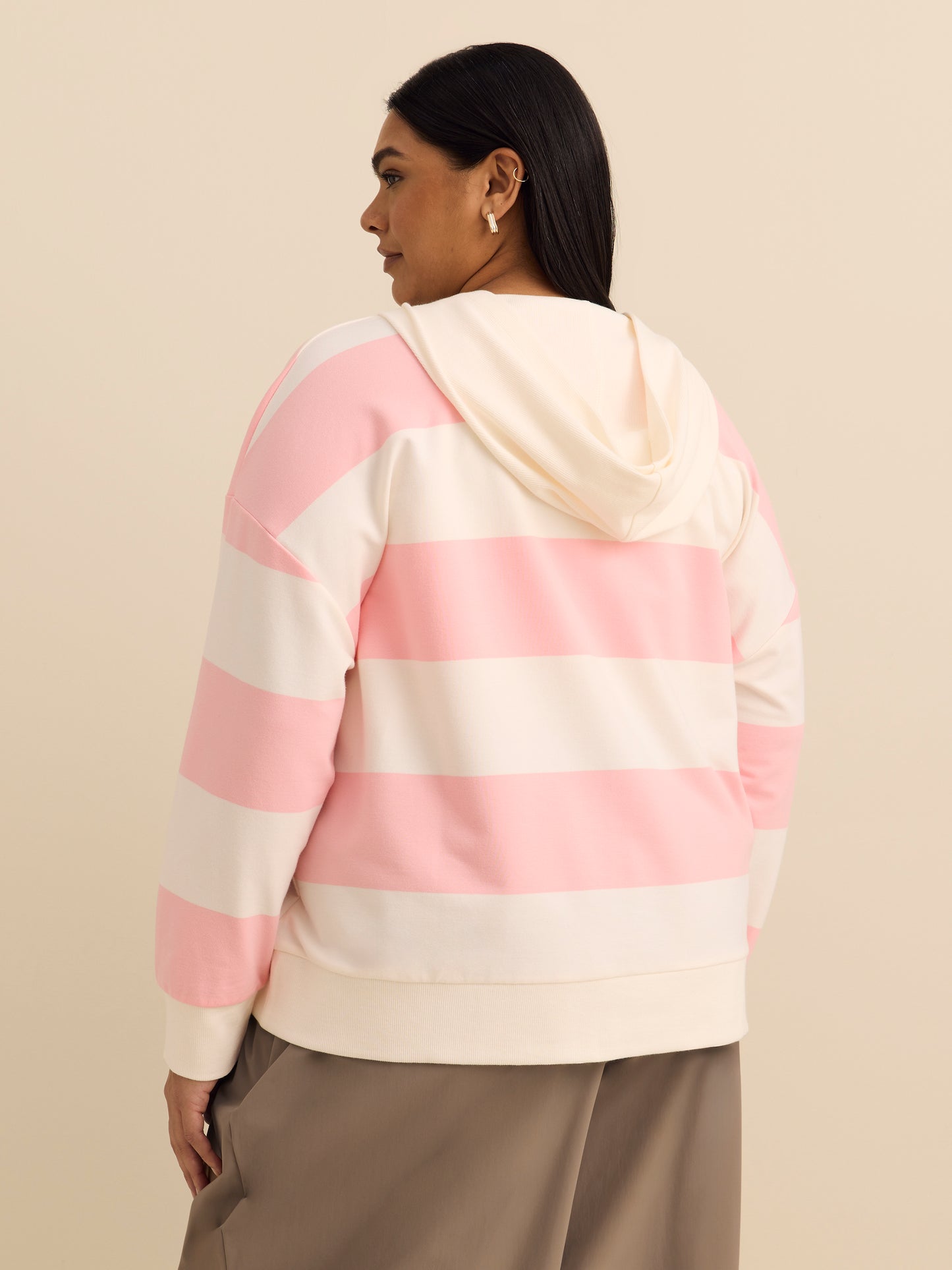 Long Pull-Over Sweatshirt with Hood - Active Zone
