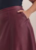 A-Line Faux-Leather Maxi Skirt