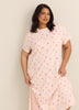 Pink Ice Cream-Print Long Short-Sleeve Sleepshirt - ti Voglio