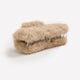Large Beige Faux-Fur Hair Claw