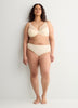 Grey Clip Dot Mesh Thong - Déesse Collection
