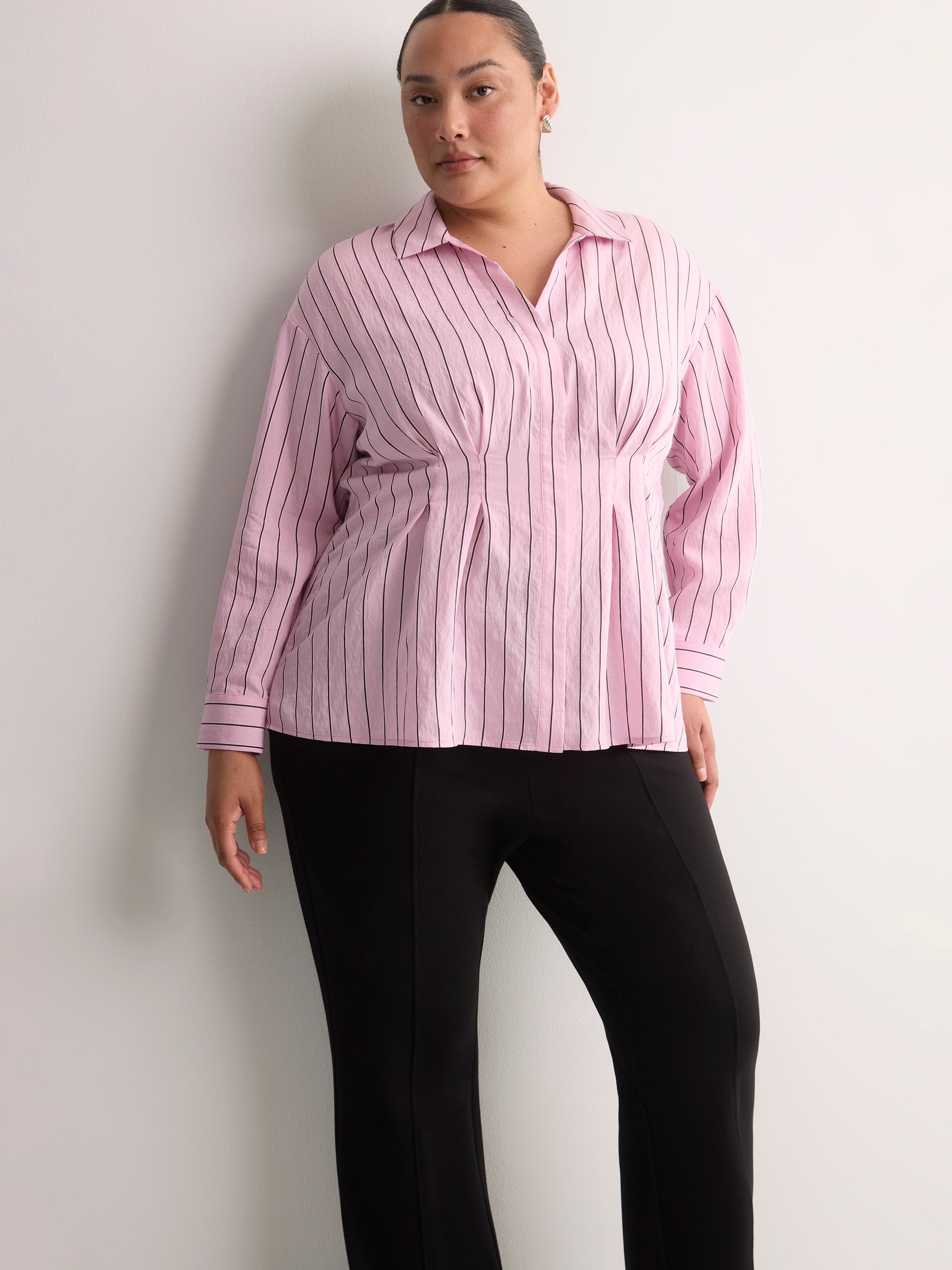 Black Pull-On Bootcut Knit Pant, Essential Pant