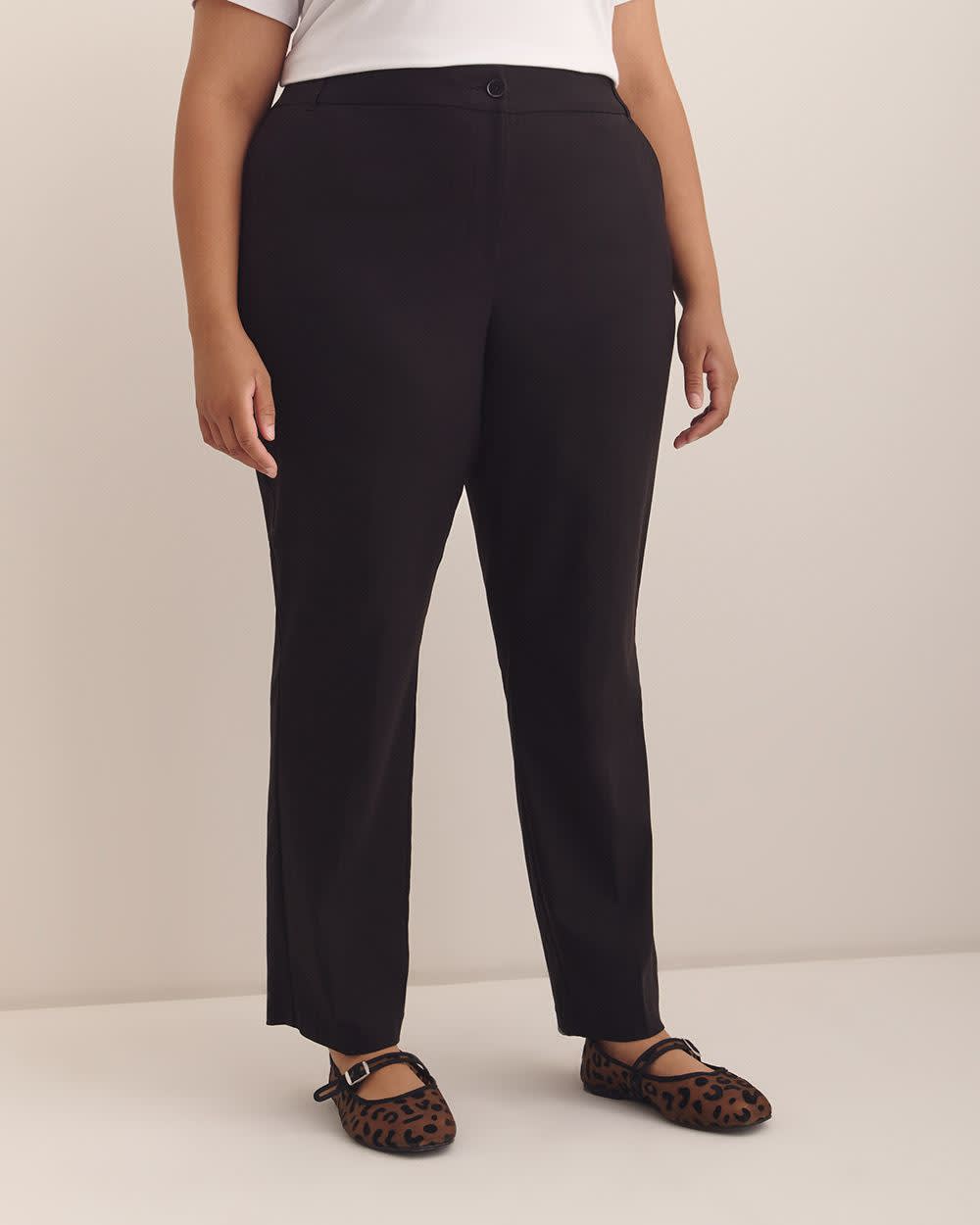 Responsible, Curvy Fit, Solid Straight Leg Pant
