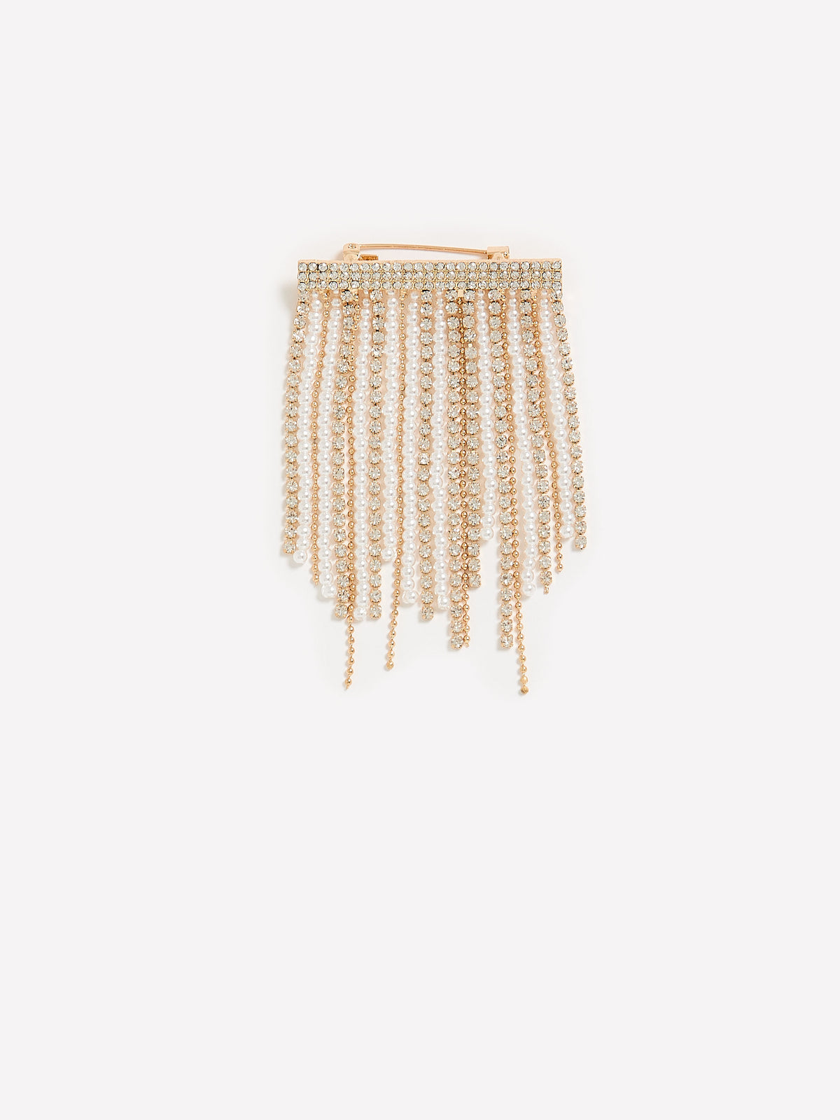 Multi-Layer Dangling Pearl Brooch
