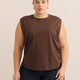 Sleeveless Eyelet Knit Top with Shirred Sides