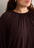 Short Loose-Fit Bubble-Hem Knit Top