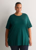 Responsible, Straight Cotton Knit Crew Neck Tunic