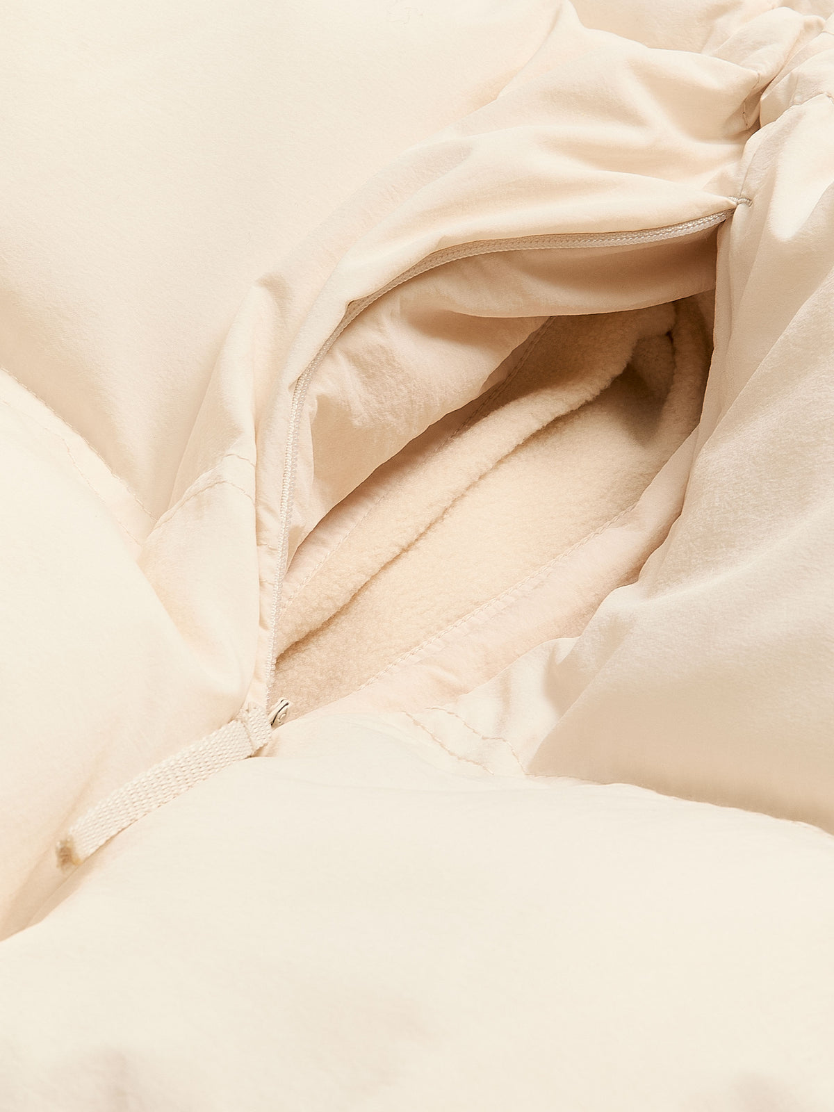 White Quilted Snow Jacket with Removable Hood - Active Zone