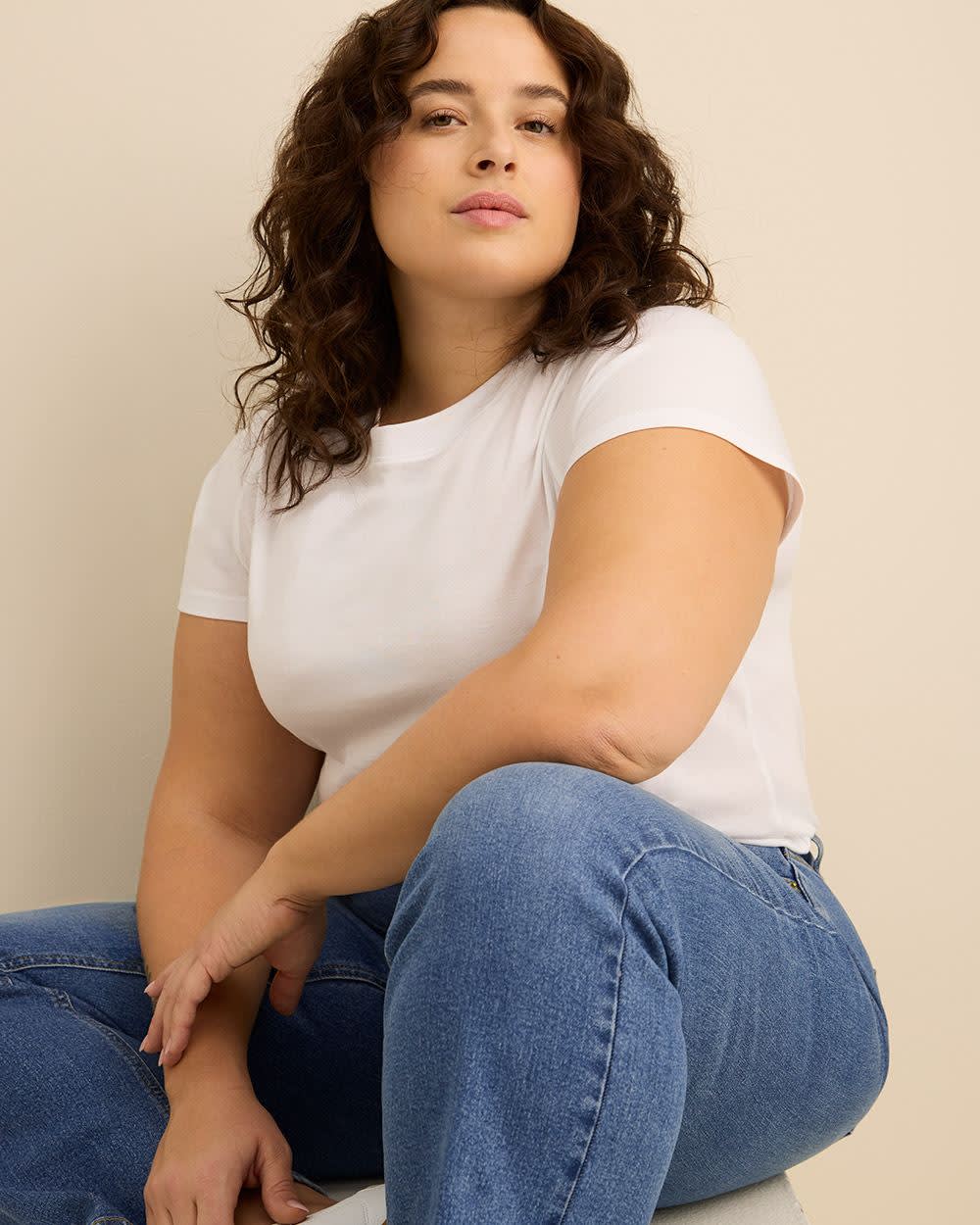 Jean taille haute à jambe évasée, coupe classique - d/C Jeans