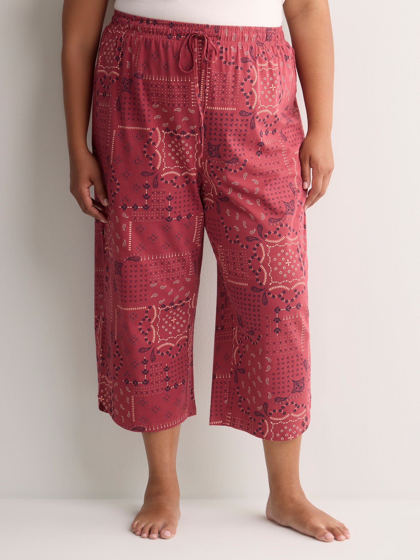 Printed Straight-Leg Capri Pyjama Pant - ti Voglio